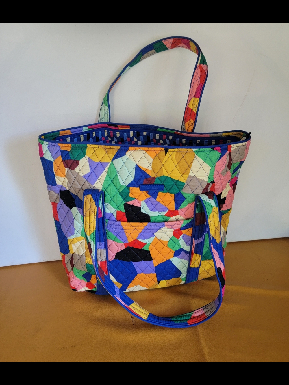 Colorful Quilted Tote Bag - Multicolor Vera Bradley Tote Bag
